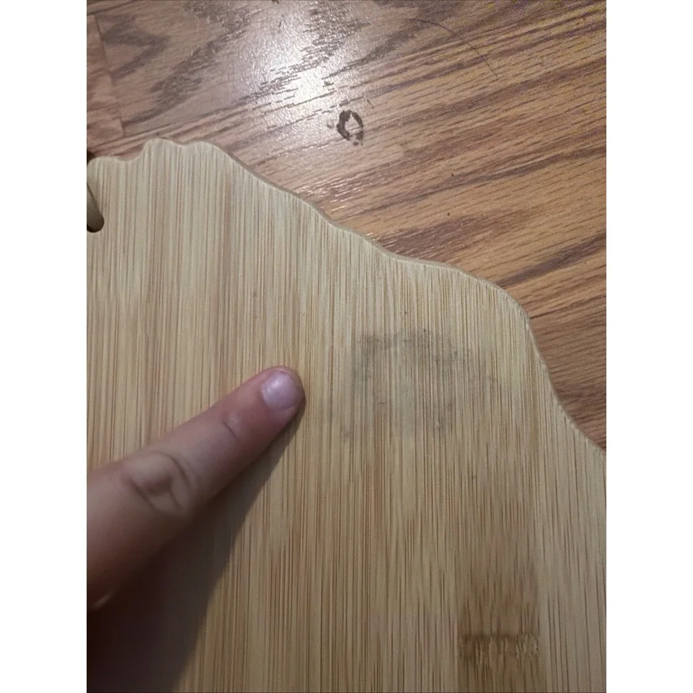 Totally Bamboo Destination Kaua'i Hawaii Shaped Wood Cheese Cutting Board